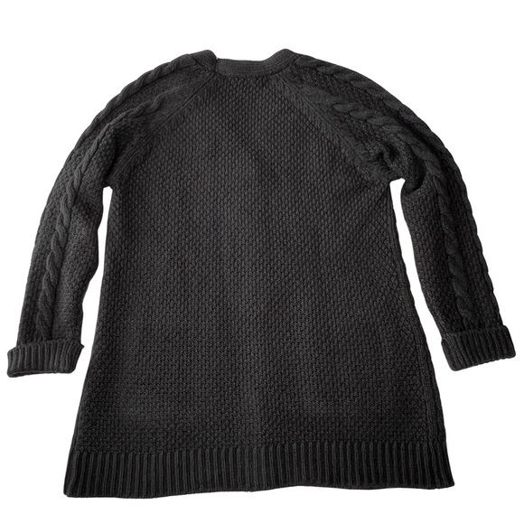 wonder nation Sweater Girls’ Cable Knit Cardigan Black Youth XL 14 16 Plus - Picture 14 of 15